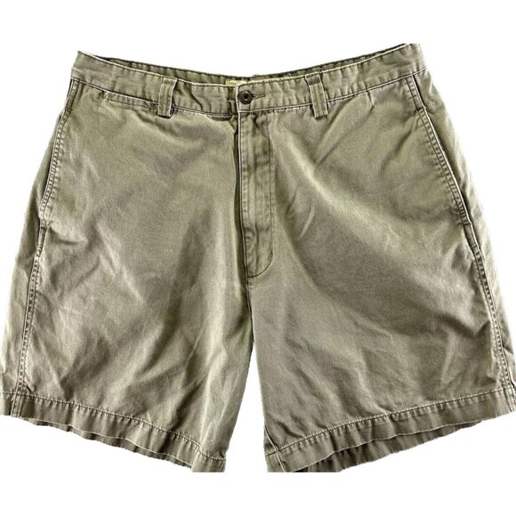 American Eagle Outfitters Other - American Eagle Plain Front Shorts Mens Size 36 Khaki Green 100% Cotton Field VTG